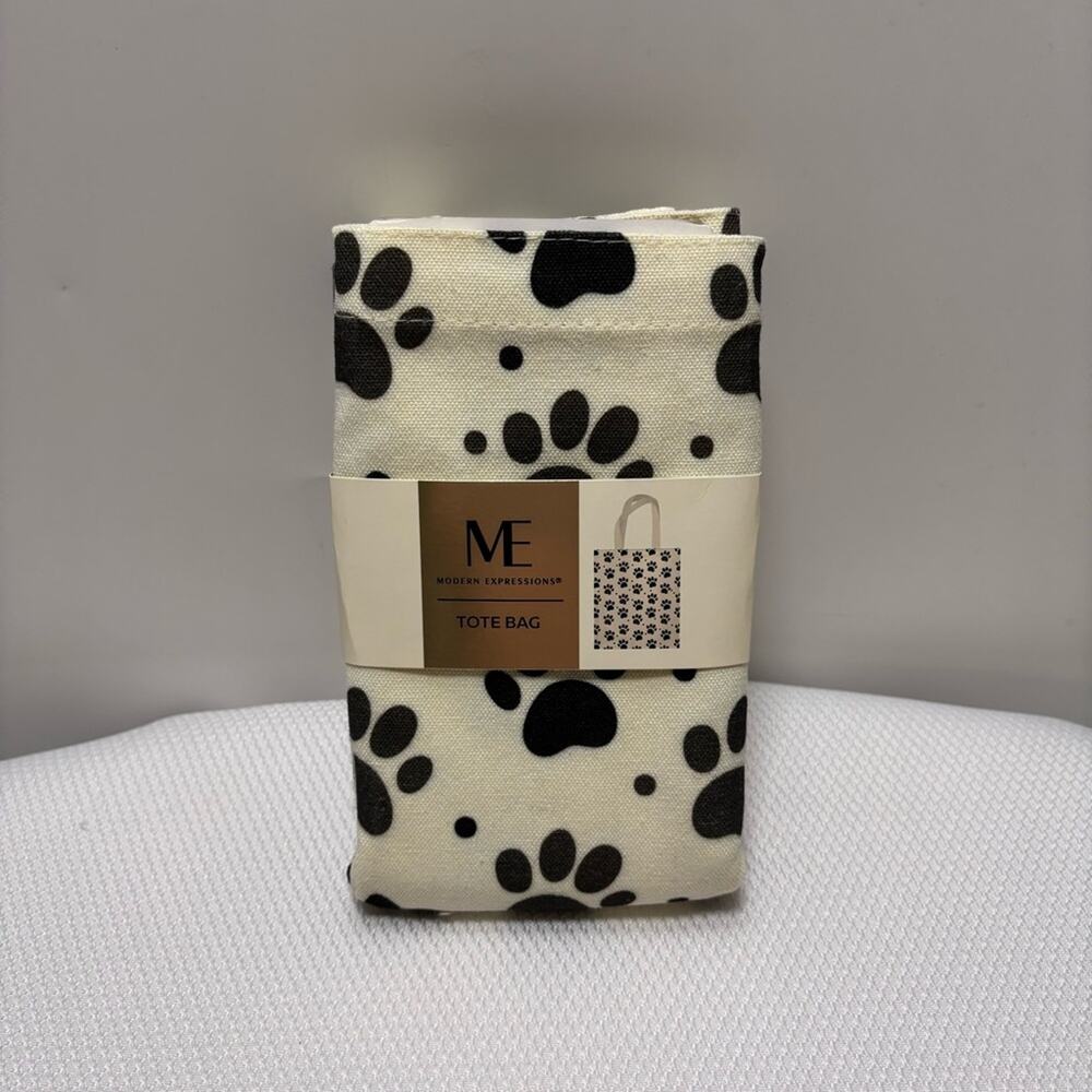 Modern Expressions Paw Print Tote Bag